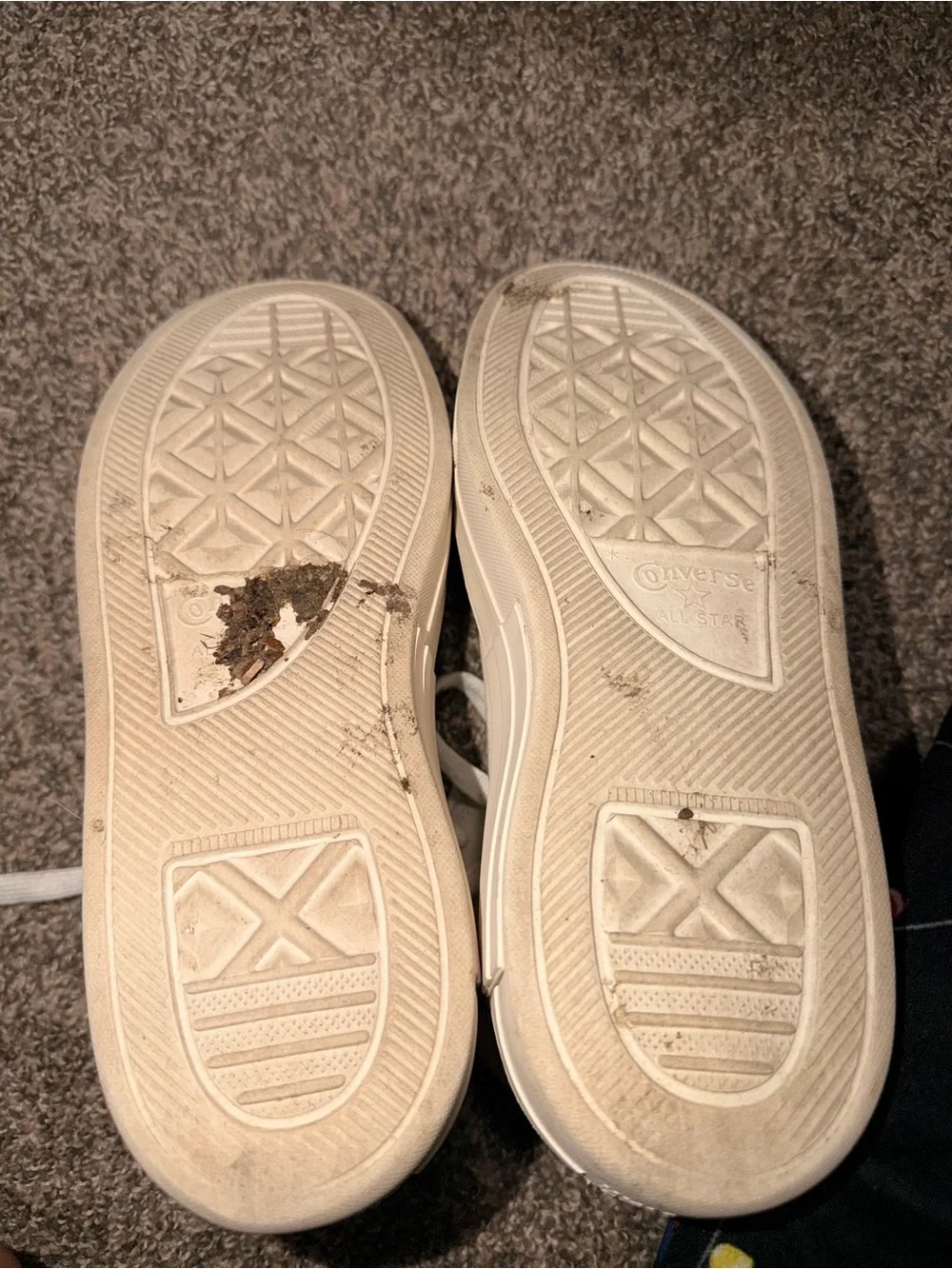 Converse High Top Athletic Shoes in Off-White/Cream